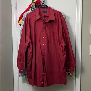 Stafford Long Sleeve Button Down Shirt (4XL)